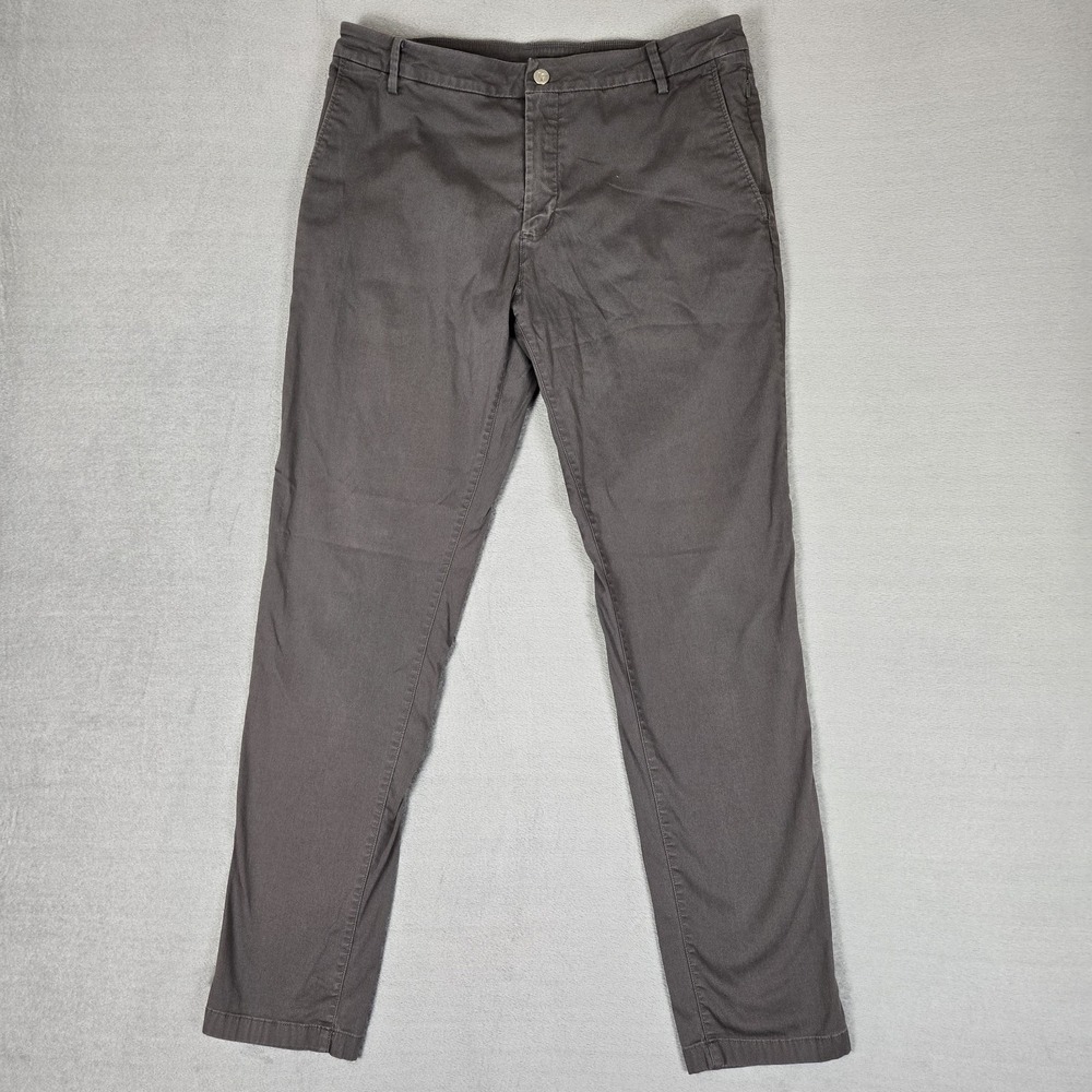 Birddogs Pants Mens 34x32 Gray Lined Performance Casual Chino Golf Outdoor Dad